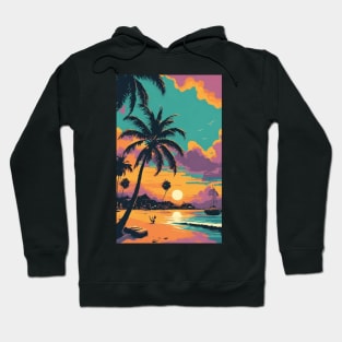 Sunset at the beach Hoodie